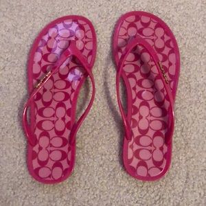 Coach flip flops!